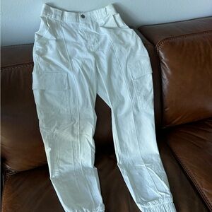 White Cargo Pants